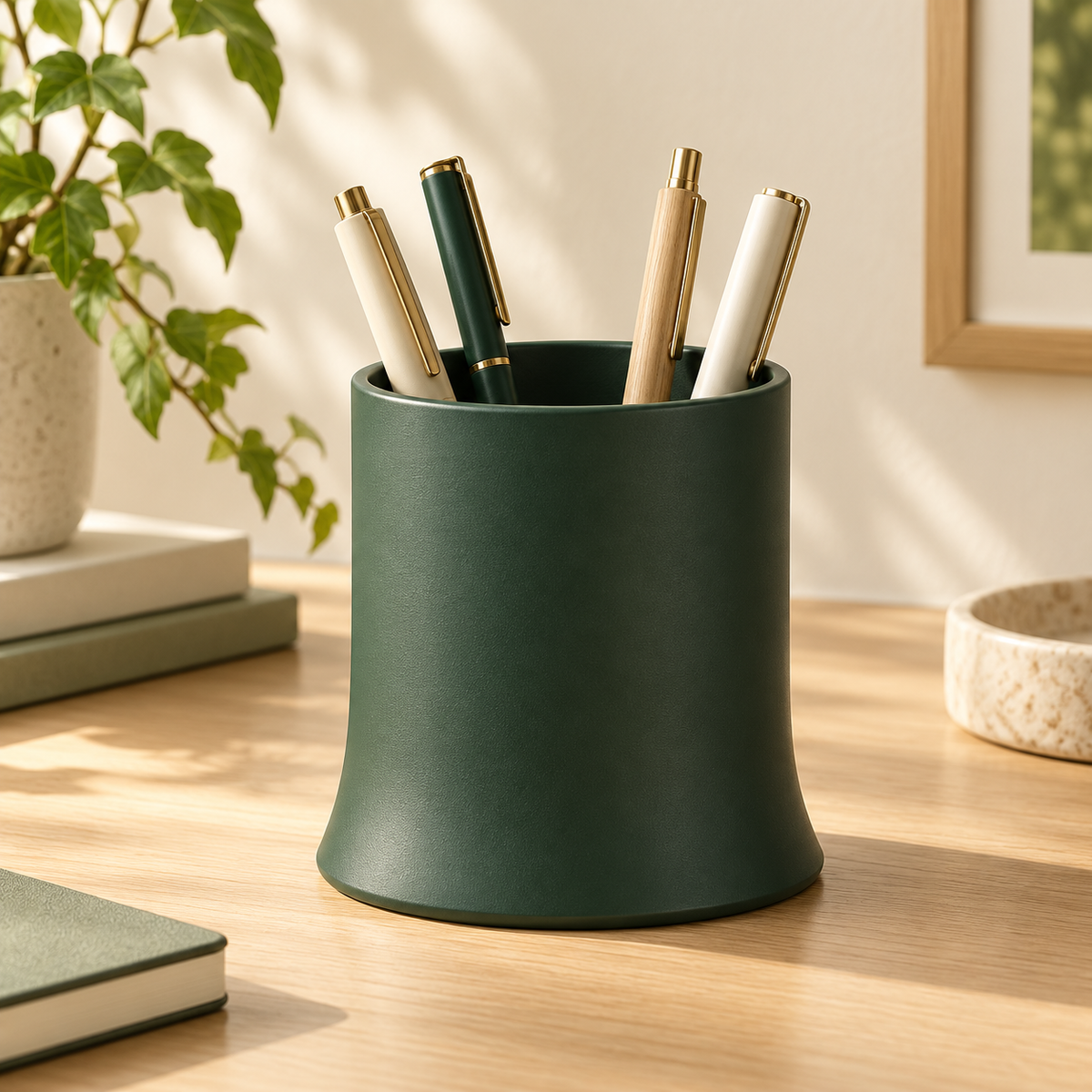 Arc Pen Caddy — concept visualization; styling accessories excluded